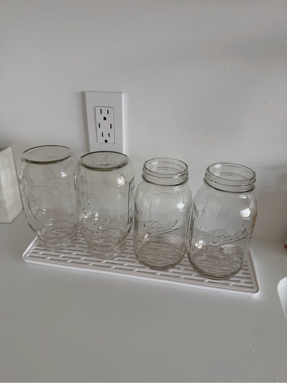 🗽Ball Mason Jars Clear Glass Set of 4